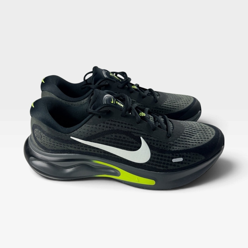 Nike Journey Run Men 11 Black White Anthracite FN0228-008 Mesh Running NEW